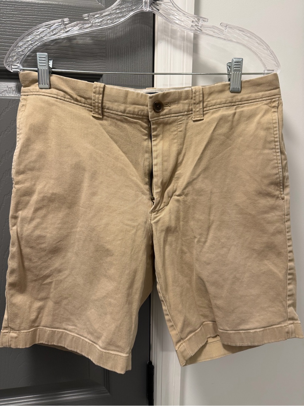 J. Crew Men's Khaki Flat-Front Shorts